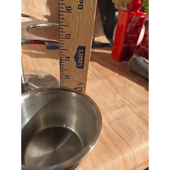 Kromex Lazy Susan Rotating Party Platter METAL Dish Bowl Serving Tray Relish Box - Picture 9 of 10